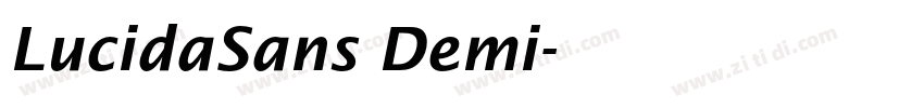 LucidaSans Demi字体转换